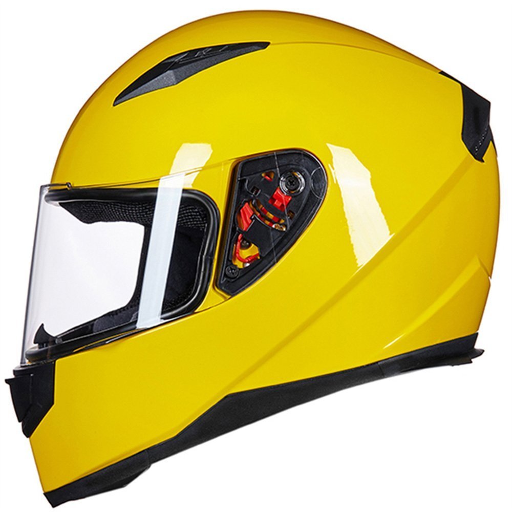 Foto 3 pulgar | Casco De Moto Ilm Integral Dot Modelo Jk313 (m, Amarillo) - Venta Internacional.