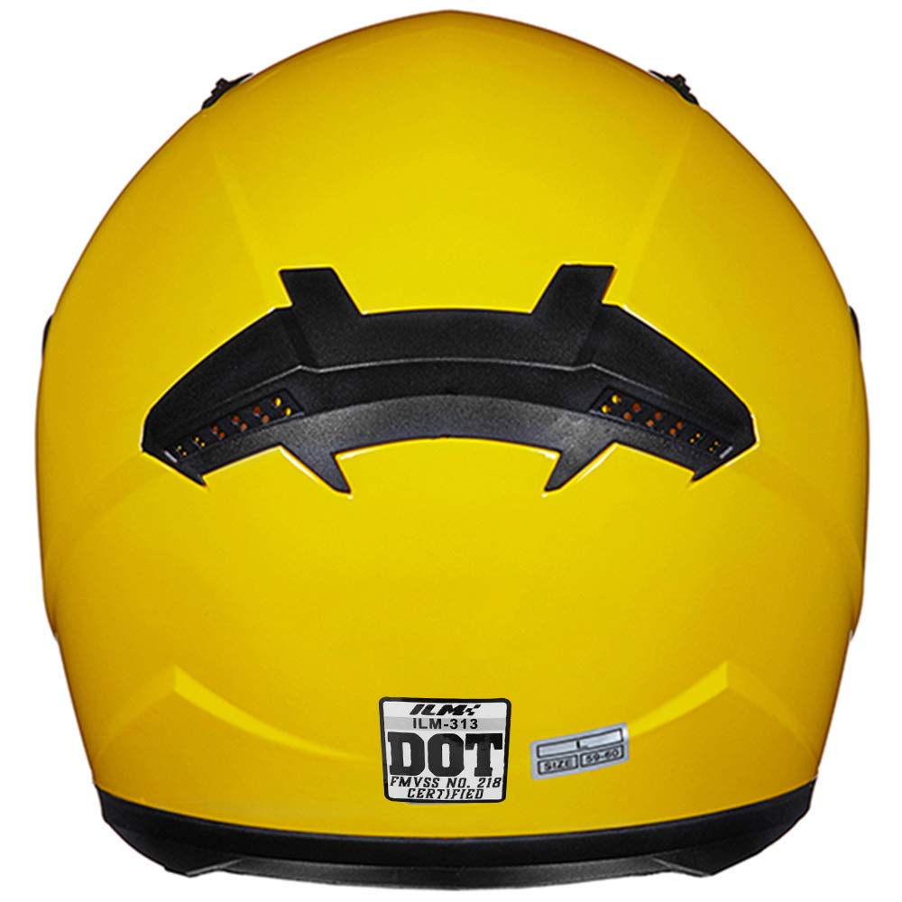 Foto 5 pulgar | Casco De Moto Ilm Integral Dot Modelo Jk313 (m, Amarillo) - Venta Internacional.