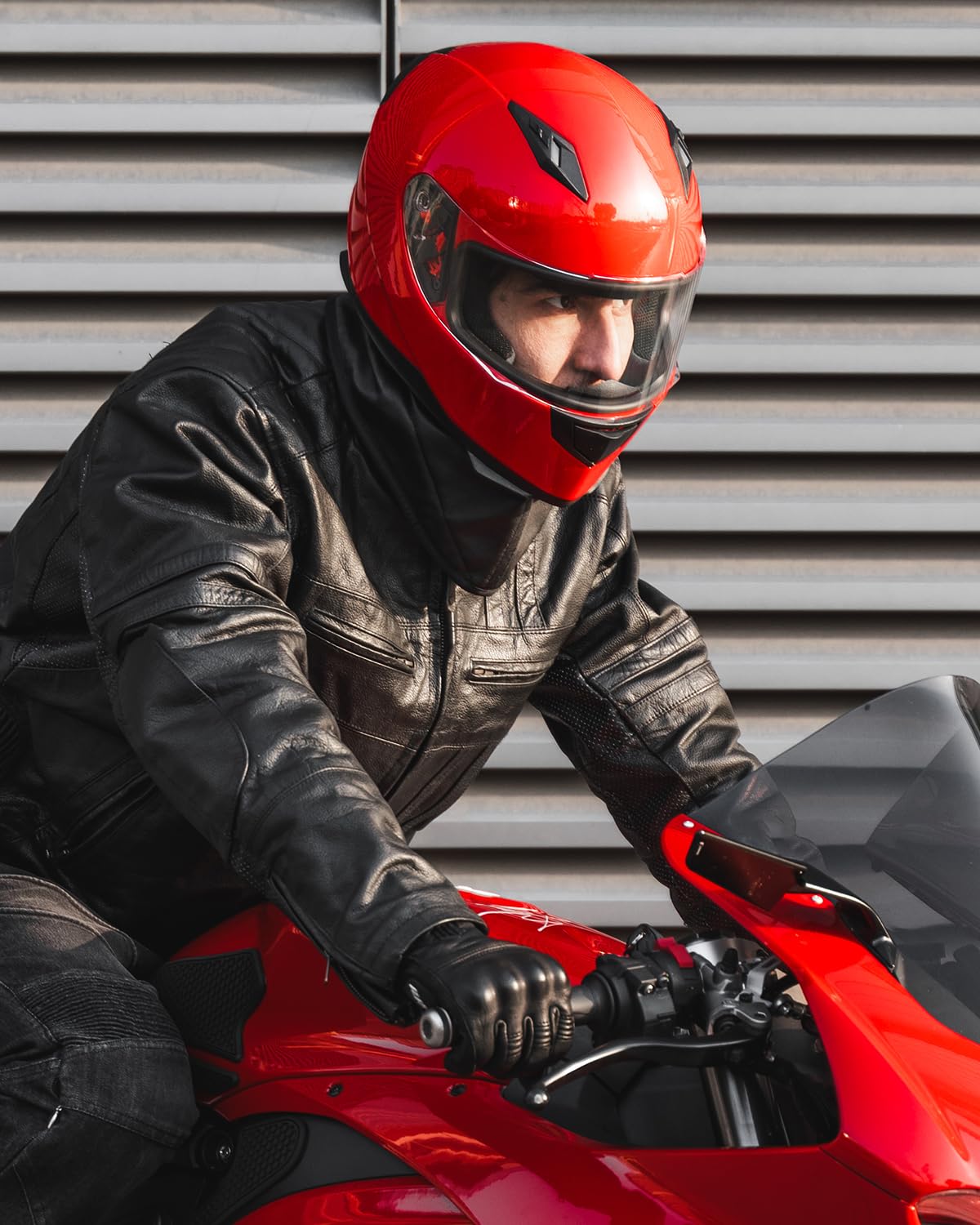 Foto 8 pulgar | Casco De Moto Ilm Integral Con Bufanda De Invierno Dot - Venta Internacional.