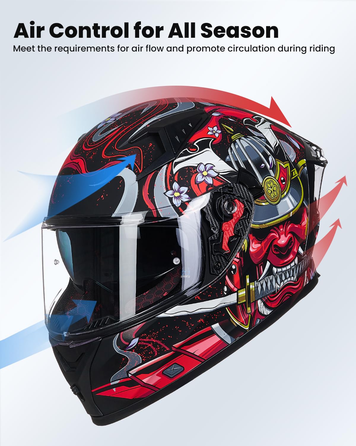 Foto 5 pulgar | Casco De Moto Ilm Full Face Dot Z501 Armor Red (xl) - Venta Internacional.