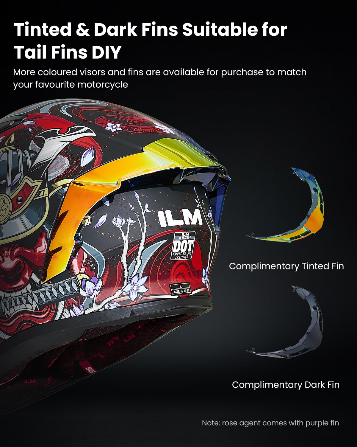 Foto 7 pulgar | Casco De Moto Ilm Full Face Dot Z501 Armor Red (xl) - Venta Internacional.