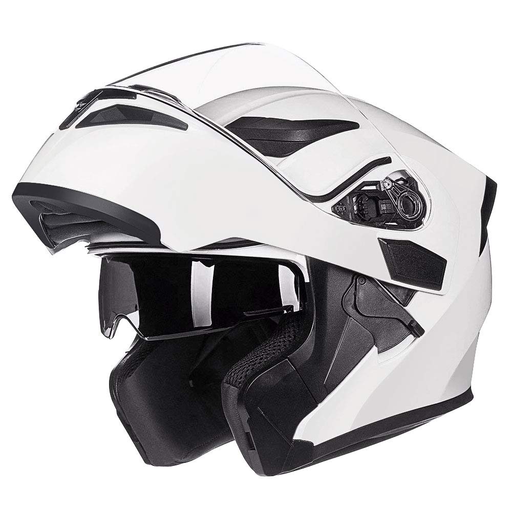 Foto 3 pulgar | Casco De Moto Ilm 902l Con Doble Visera Led Abatible Y Frontal - Venta Internacional.