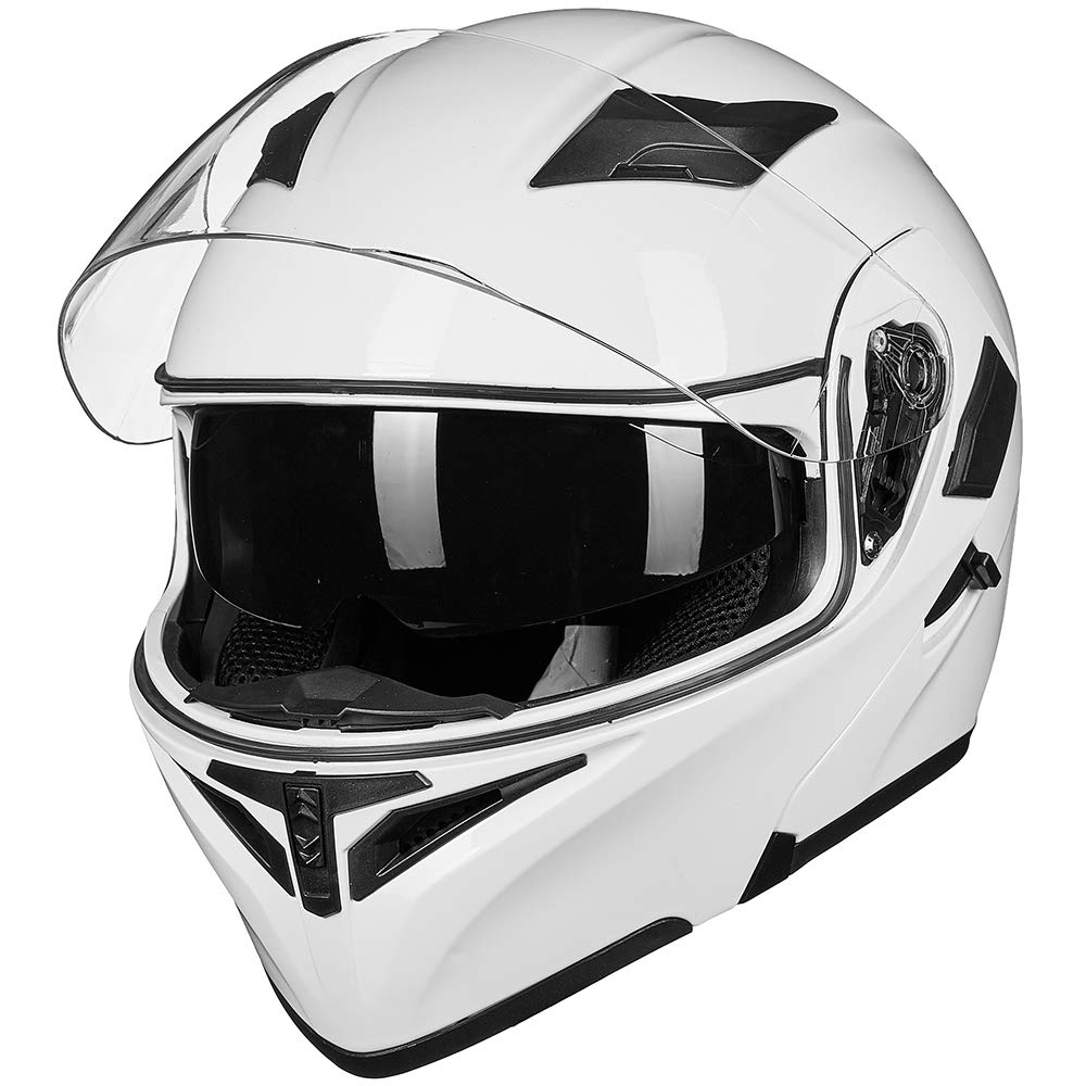 Foto 4 pulgar | Casco De Moto Ilm 902l Con Doble Visera Led Abatible Y Frontal - Venta Internacional.