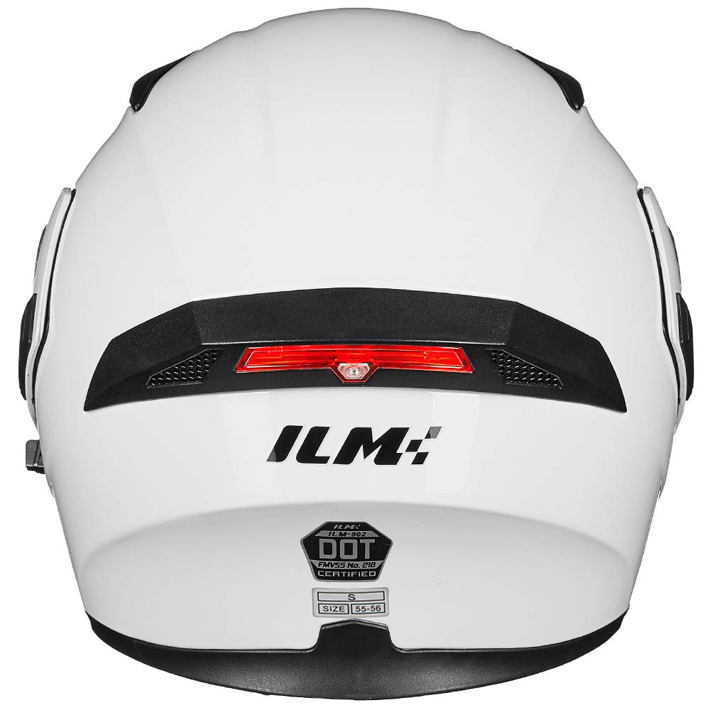 Foto 6 pulgar | Casco De Moto Ilm 902l Con Doble Visera Led Abatible Y Frontal - Venta Internacional.