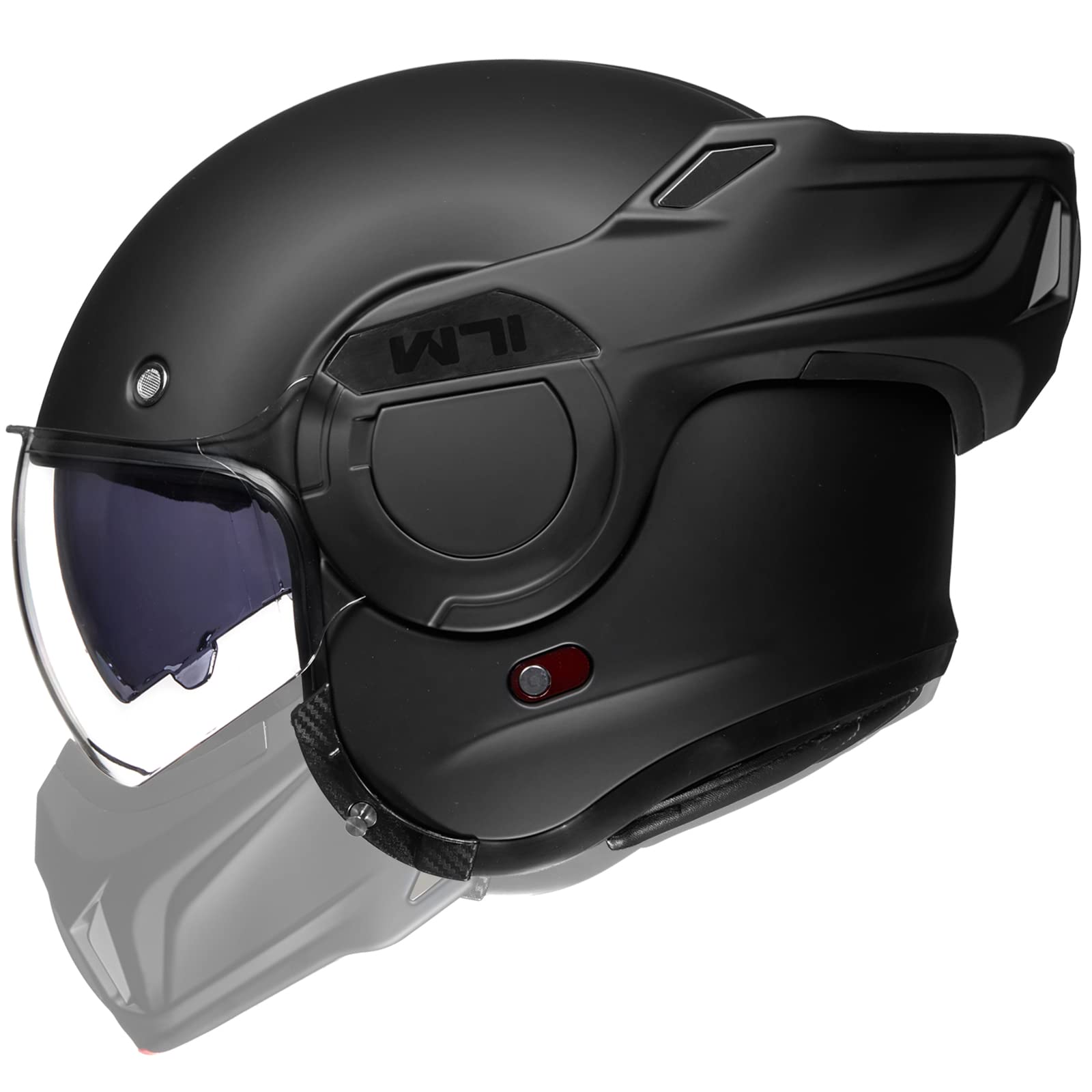 Foto 2 pulgar | Casco De Moto Ilm Vintage Full Face Modular Dot B707 - Venta Internacional.