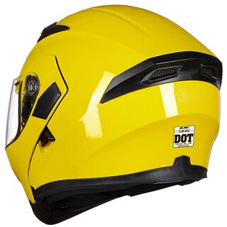Foto 5 | Casco De Moto Ilm 902 Con Doble Visera Plegable, Modular, Dot, Amarillo - Venta Internacional.