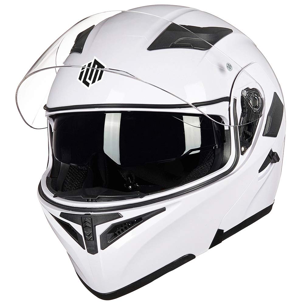 Foto 3 pulgar | Casco De Moto Ilm 902 De Doble Visera Abatible, Modular, Dot - Venta Internacional.