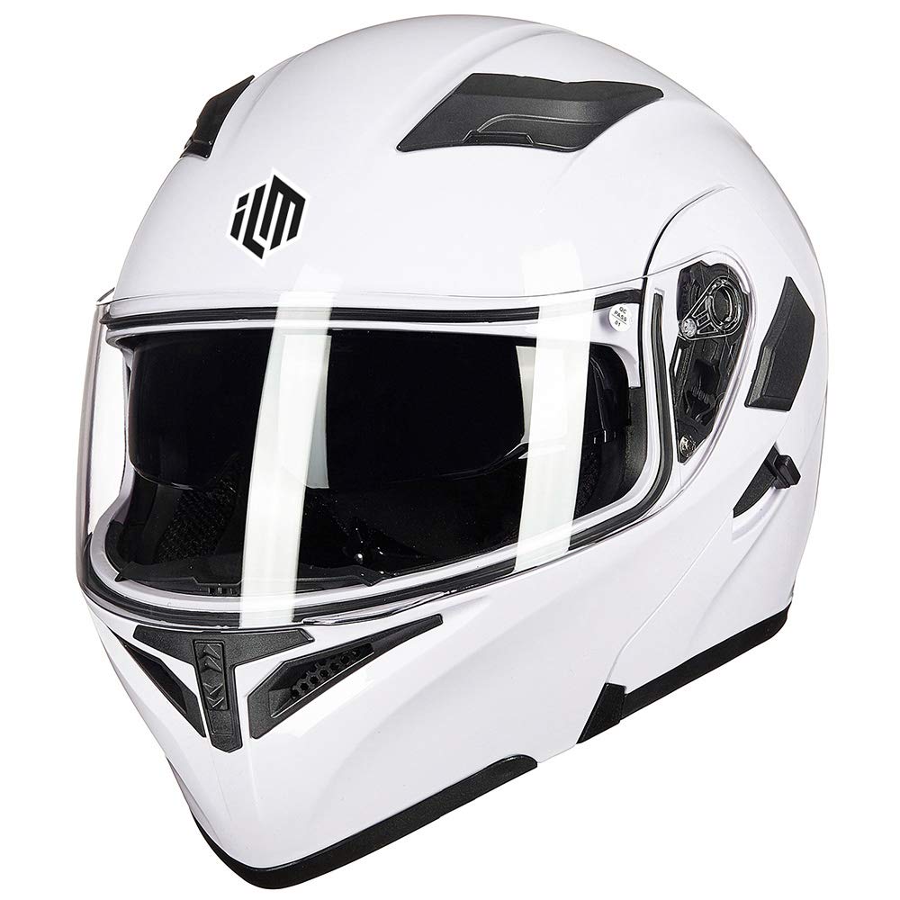 Foto 4 pulgar | Casco De Moto Ilm 902 De Doble Visera Abatible, Modular, Dot - Venta Internacional.