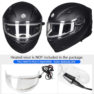 Foto 5 | Casco Integral Para Moto De Nieve Ilm Modelo 129, Negro Mate - Venta Internacional.