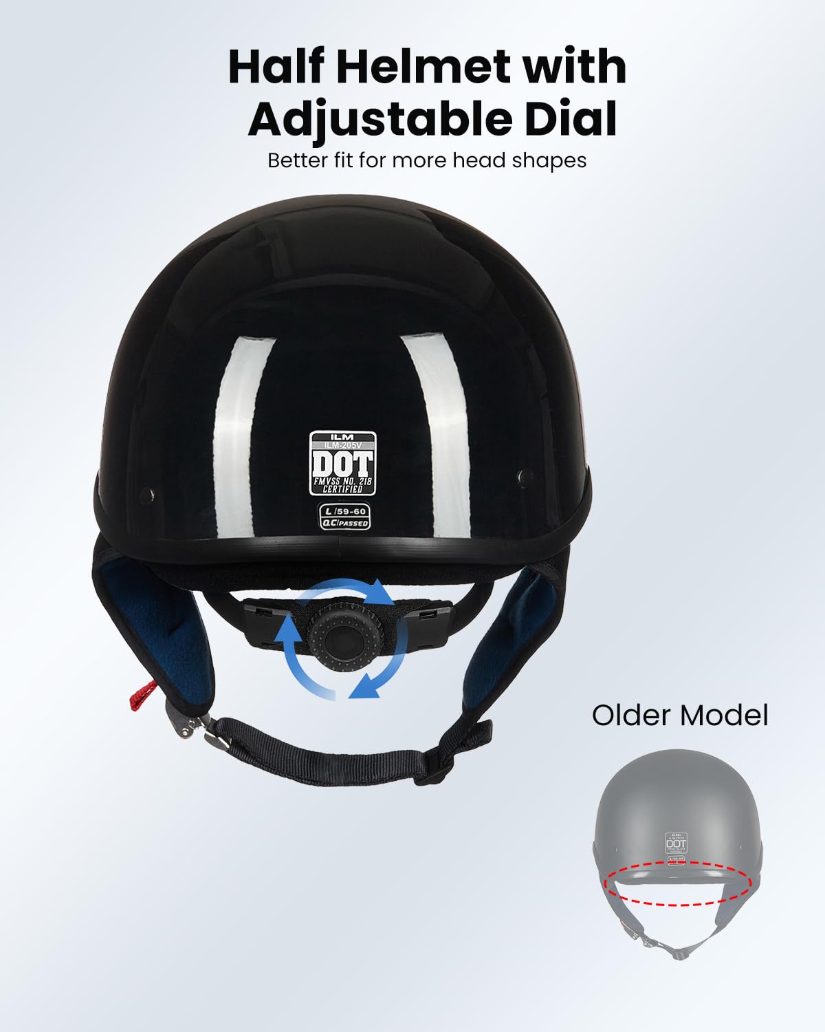 Foto 4 pulgar | Parasol Ilm Modelo 205v Para Moto, Semicasco, Aprobado Por El Dot - Venta Internacional.