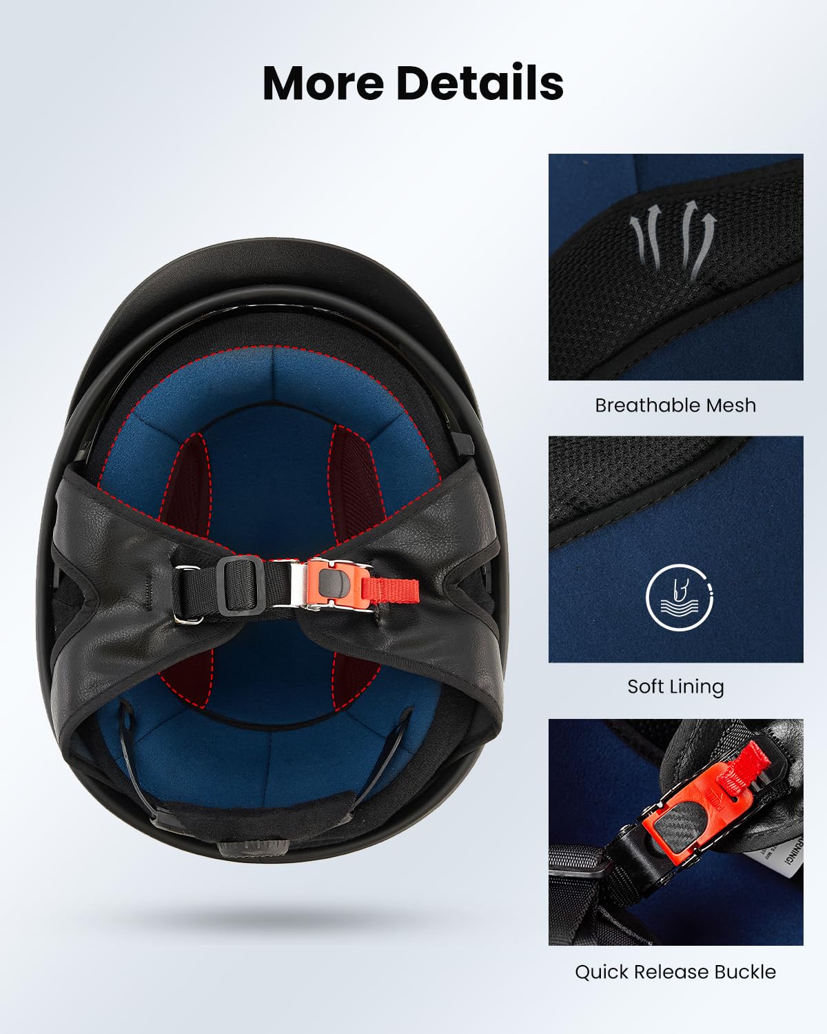 Foto 6 pulgar | Medio Casco De Moto Ilm 205v, Visor Solar De Cara Abierta Dot (s) - Venta Internacional.