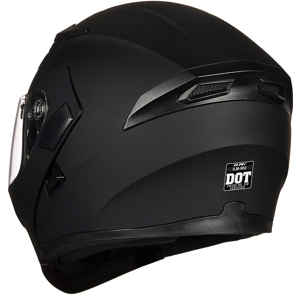 Foto 8 pulgar | Casco De Moto Ilm 902 De Doble Visera Abatible, Modular, Dot - Venta Internacional.