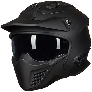 Foto 1 | Casco Ilm Open Face Motorcycle 3/4 Half Dot 726x Negro Mate - Venta Internacional.