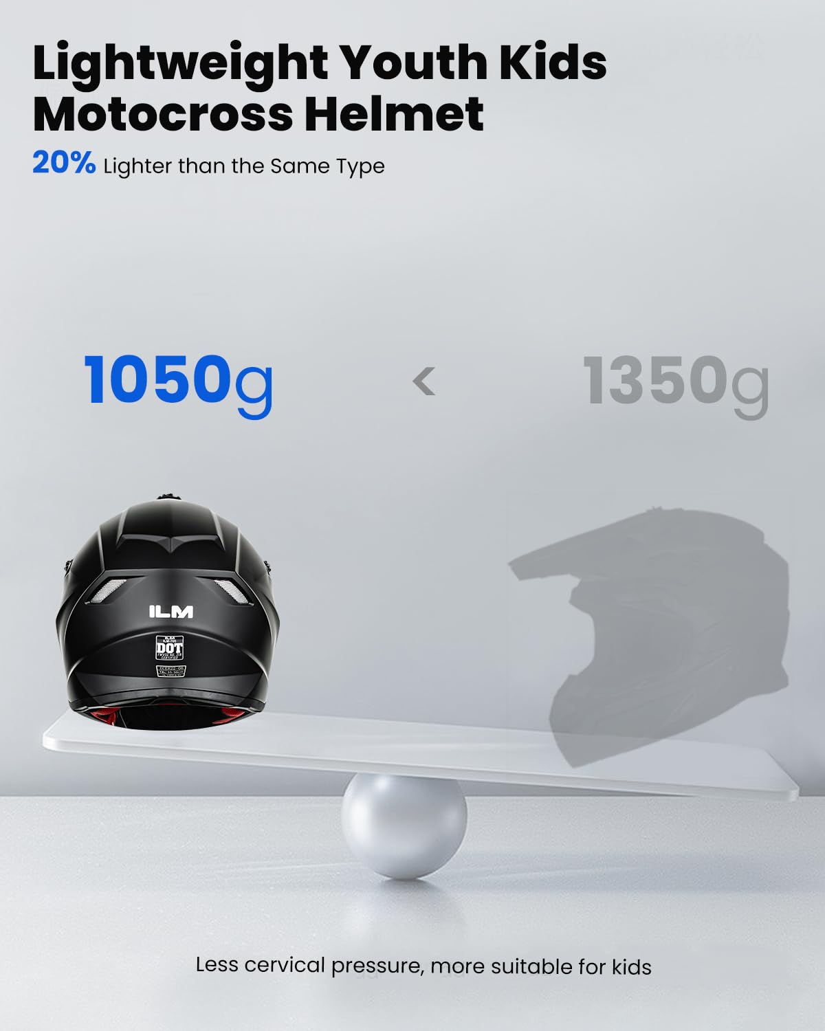 Foto 4 | Casco Ilm Youth Atv Para Niños, Moto De Cross, Bmx, Todoterreno - Venta Internacional.