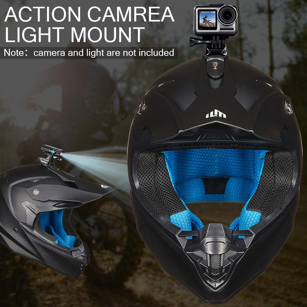 Foto 4 | Casco De Moto De Cross Ilm Modelo 216 Negro Mate Para Adulto (m) - Venta Internacional.