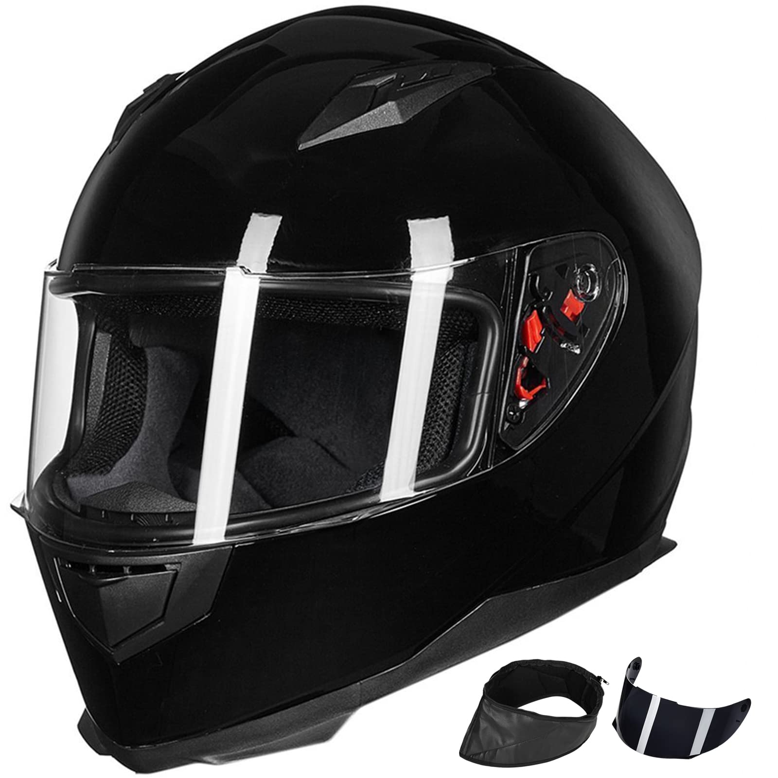 Foto 2 pulgar | Casco De Moto Ilm Integral Con Bufanda De Invierno Dot - Venta Internacional.
