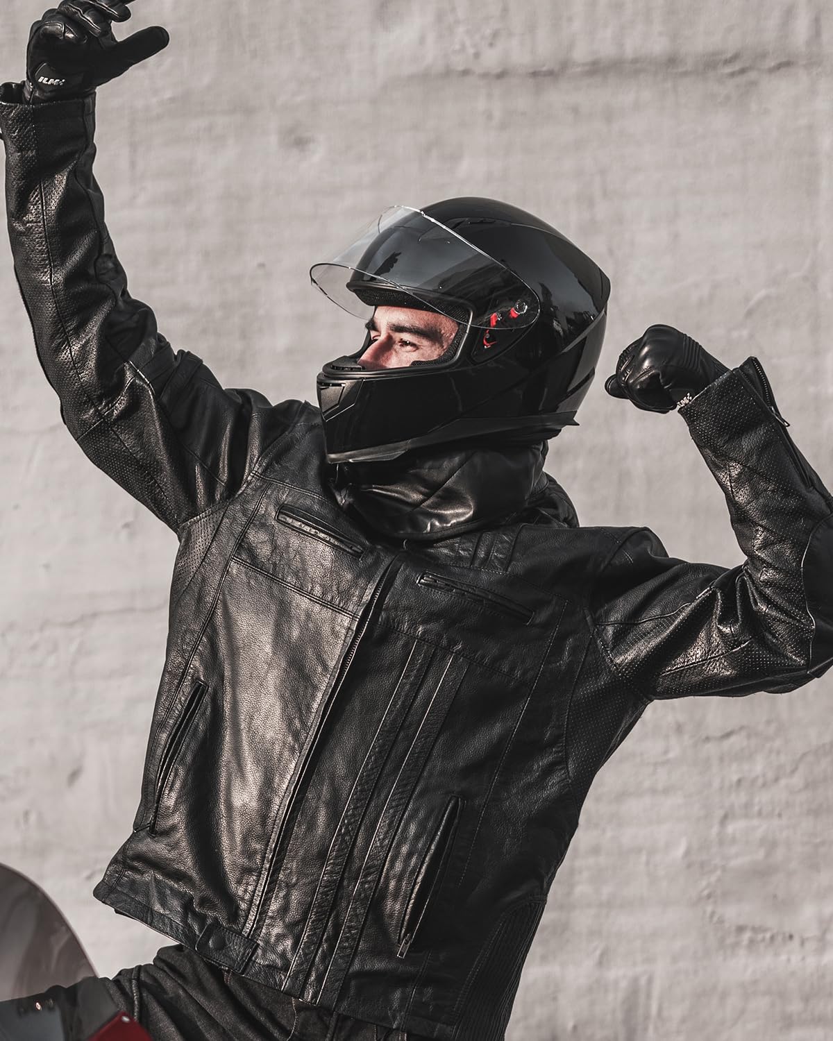 Foto 8 pulgar | Casco De Moto Ilm Integral Con Bufanda De Invierno Dot - Venta Internacional.