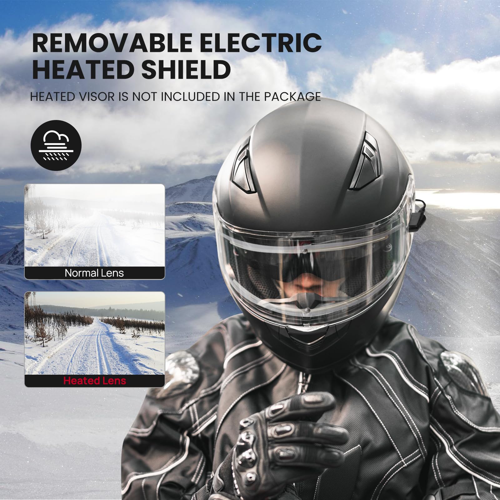 Foto 4 pulgar | Casco De Moto De Nieve Ilm Modelo 129 Integral Negro L - Venta Internacional.