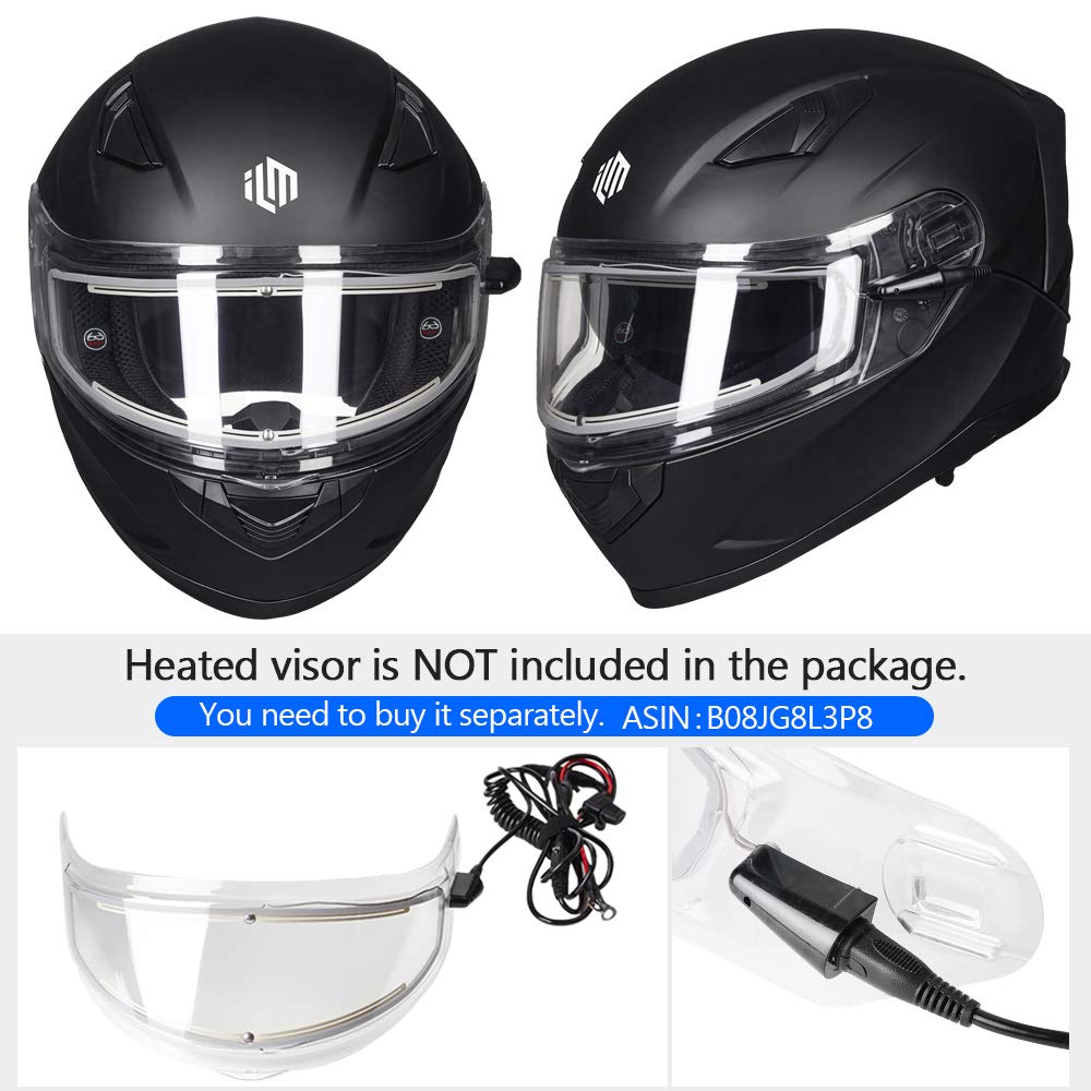 Foto 6 pulgar | Casco De Moto De Nieve Ilm Modelo 129 Integral Negro L - Venta Internacional.
