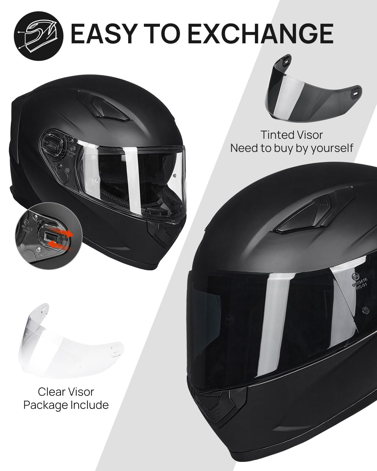 Foto 8 pulgar | Casco De Moto De Nieve Ilm Modelo 129 Integral Negro L - Venta Internacional.