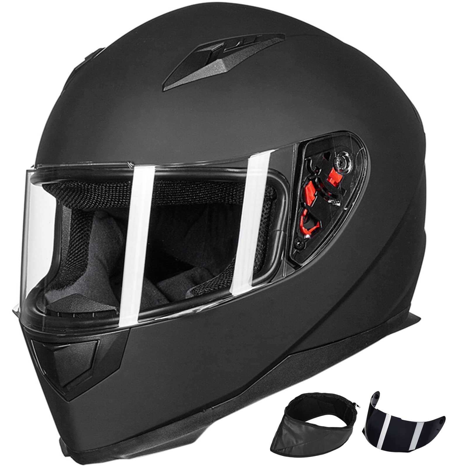Foto 2 pulgar | Casco De Moto Ilm Integral Con Bufanda De Invierno Dot - Venta Internacional.