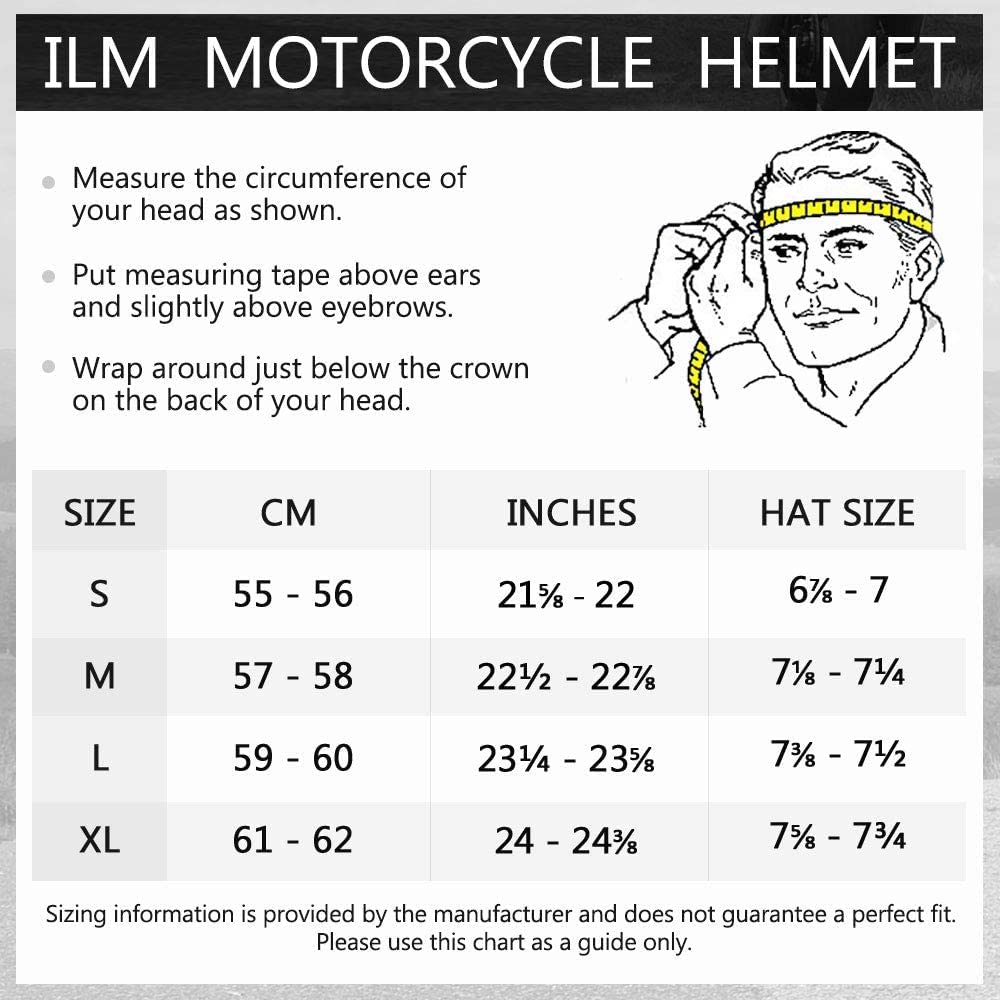 Foto 3 pulgar | Casco De Moto Ilm Integral Con Bufanda De Invierno Dot - Venta Internacional.