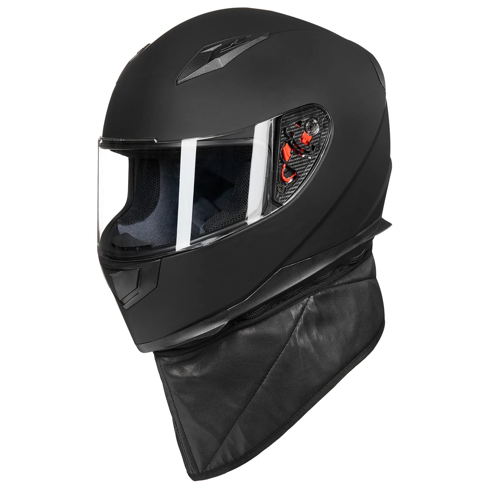 Foto 6 pulgar | Casco De Moto Ilm Integral Con Bufanda De Invierno Dot - Venta Internacional.