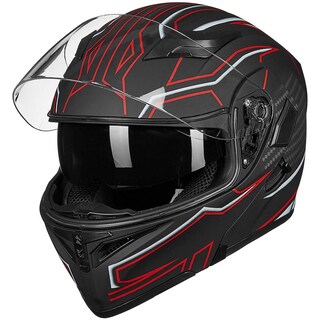 Foto 3 | Casco De Moto Ilm 902l Con Doble Visera Led Abatible Y Frontal - Venta Internacional.