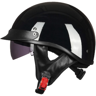 Foto 1 | Medio Casco De Moto Ilm Model-205v Negro Brillante (l) - Venta Internacional.