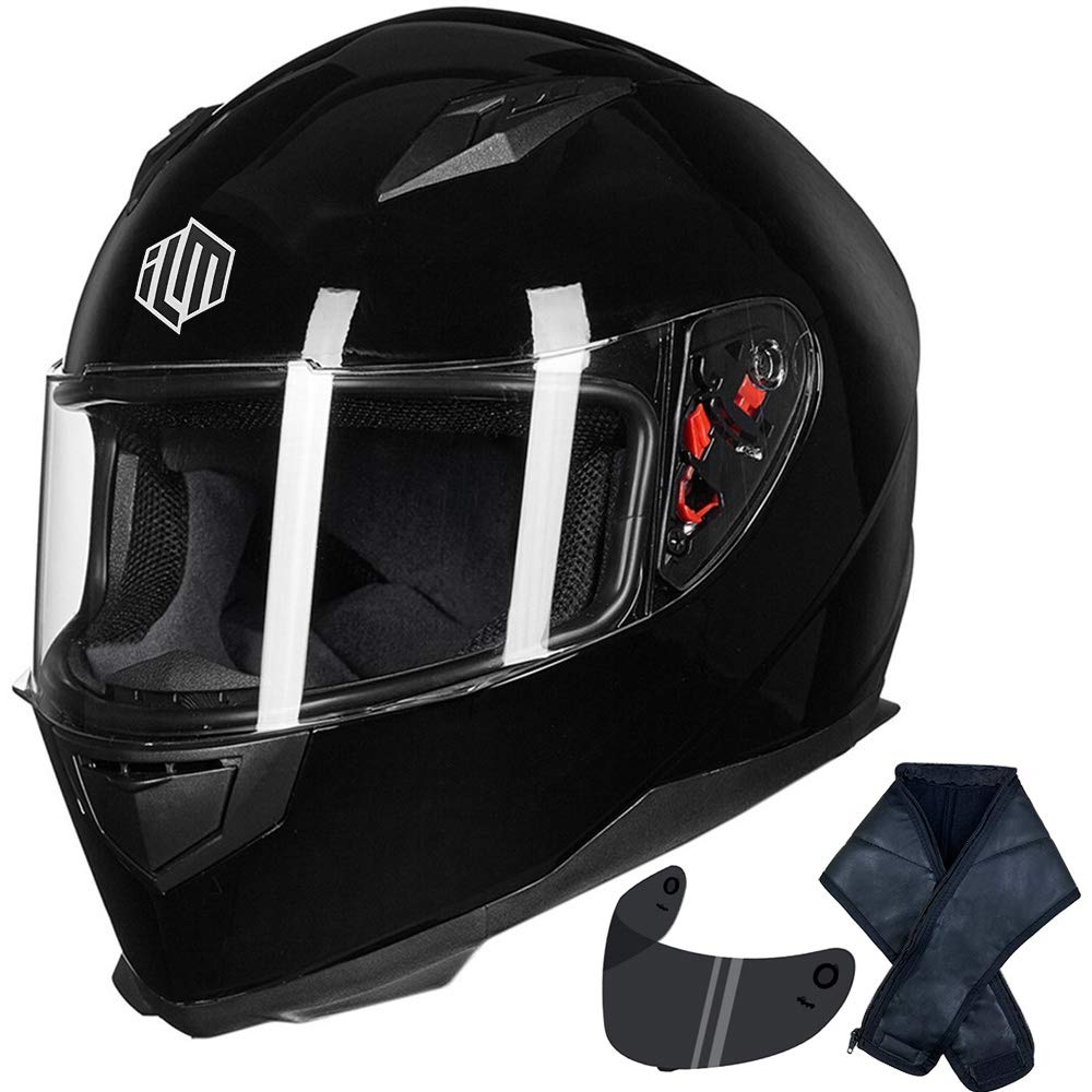 Casco De Moto Ilm Integral Con Bufanda De Invierno Dot - Venta Internacional.