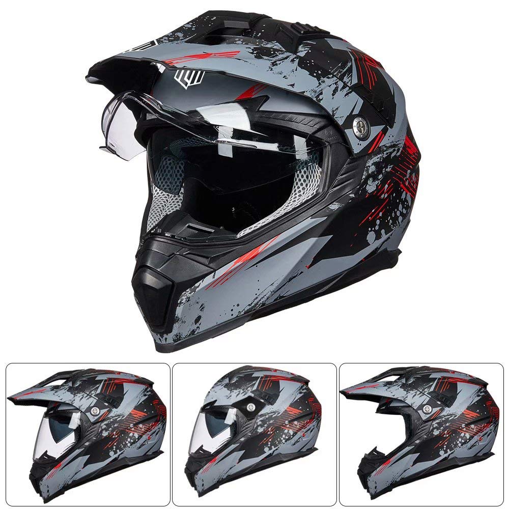 Foto 3 pulgar | Casco Ilm Para Moto Todoterreno, Dual Sport, Integral, 606v - Venta Internacional.