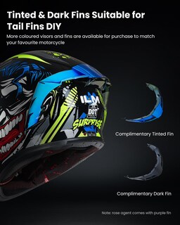Foto 6 | Casco De Moto Ilm Full Face Dot Modelo Z501, Color Amarillo Medio - Venta Internacional.