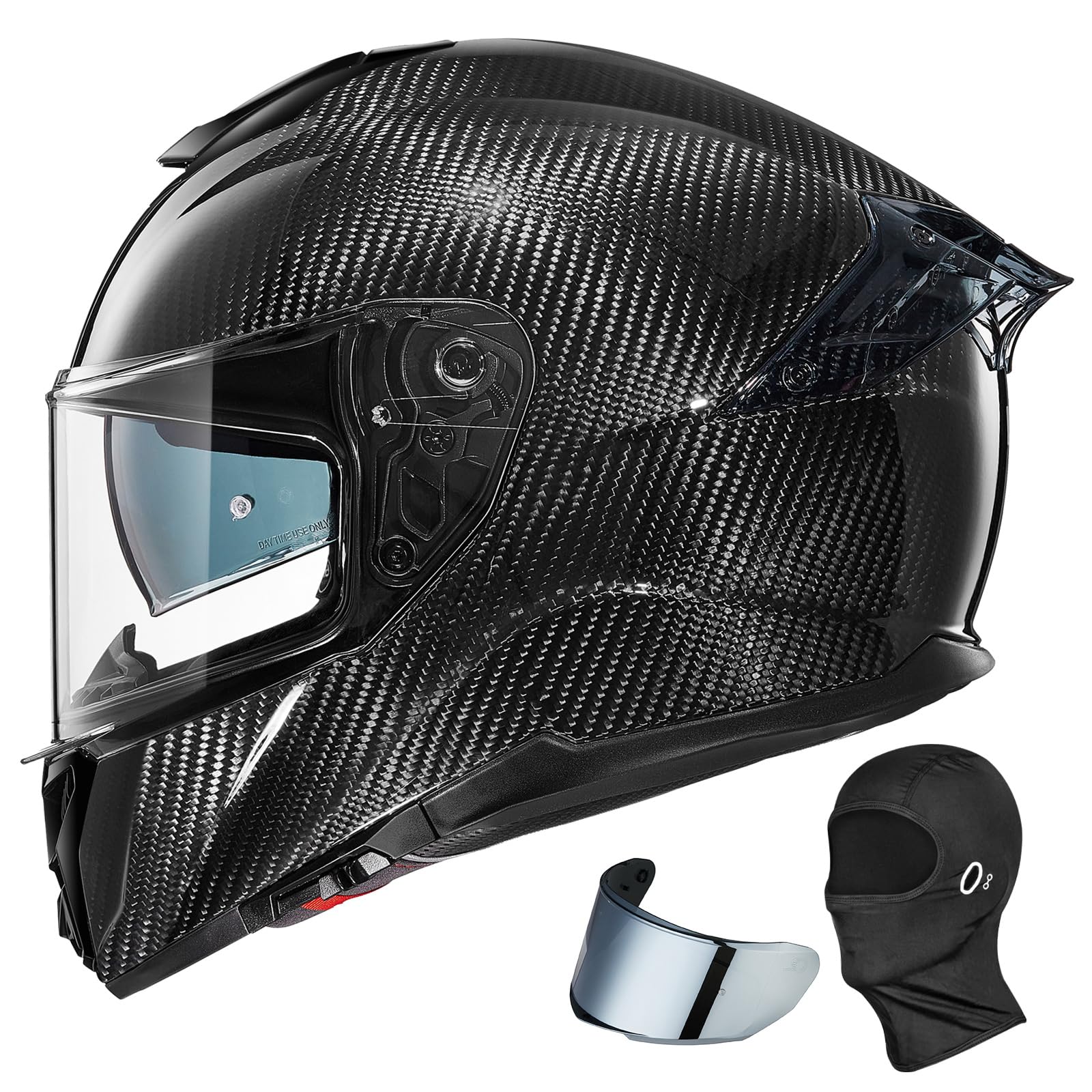 Foto 2 pulgar | Casco De Moto Ilm Ligero De Fibra De Carbono Integral - Venta Internacional.