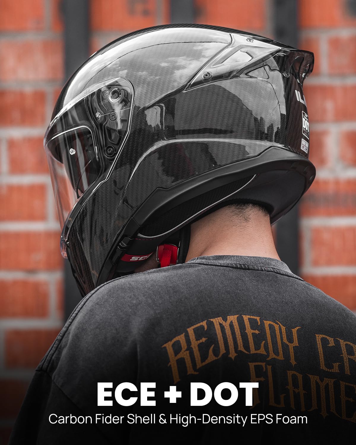 Foto 3 pulgar | Casco De Moto Ilm Ligero De Fibra De Carbono Integral - Venta Internacional.