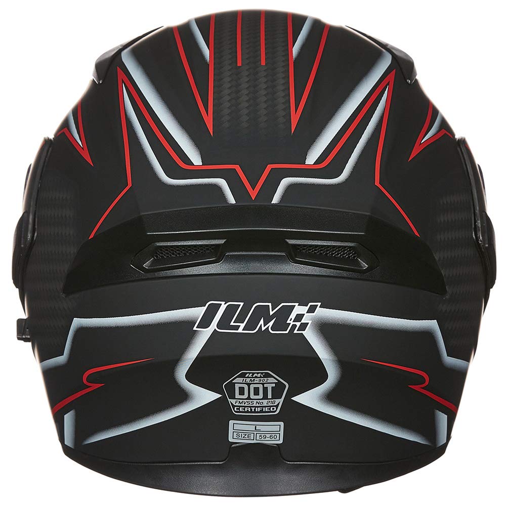 Foto 5 | Casco De Moto Ilm 902 De Doble Visera Abatible, Modular, Dot - Venta Internacional.