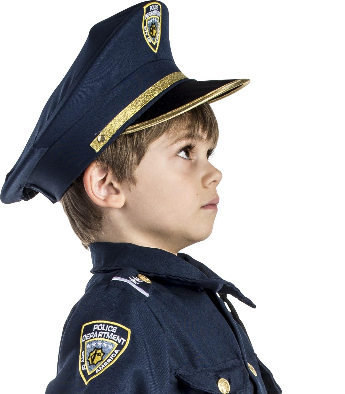 Foto 3 pulgar | Gorro De Policía Dress Up America Para Niños, Accesorio De Disfraz Azul - Venta Internacional.