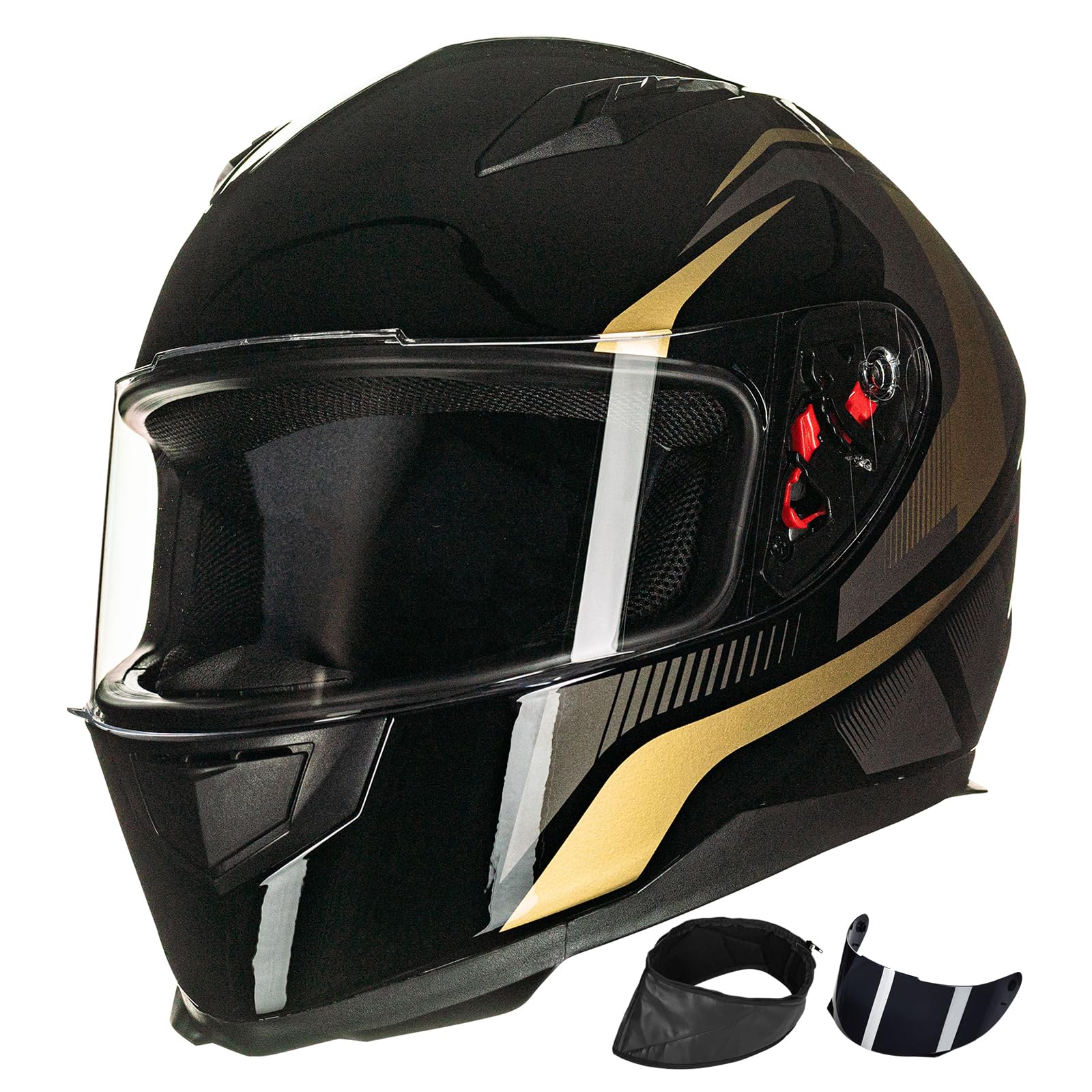 Foto 2 pulgar | Casco De Moto Ilm Integral Dot Modelo Jk313 (s, Dorado) - Venta Internacional.
