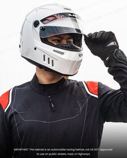 Foto 7 | Casco De Carreras De Autos Ilm Snell Sa2020 Aprobado En Fibra De Vidrio 890 - Venta Internacional.