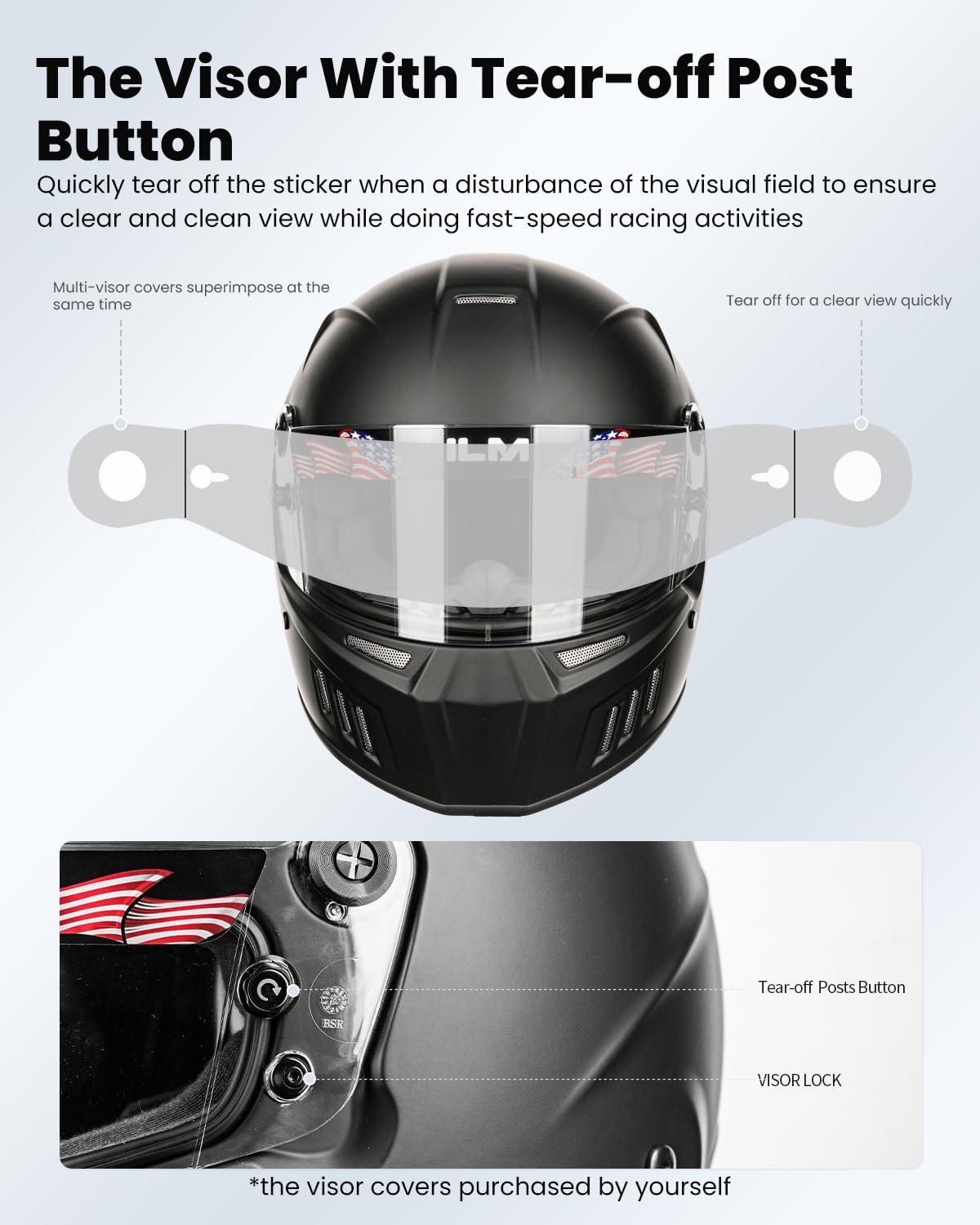 Foto 6 pulgar | Casco De Carreras De Autos Ilm Snell Sa2020 Aprobado, Ligero 890 - Venta Internacional.