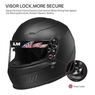 Foto 4 | Casco Integral Para Carreras De Coches Ilm Snell Sa2020, Modelo 760 - Venta Internacional.