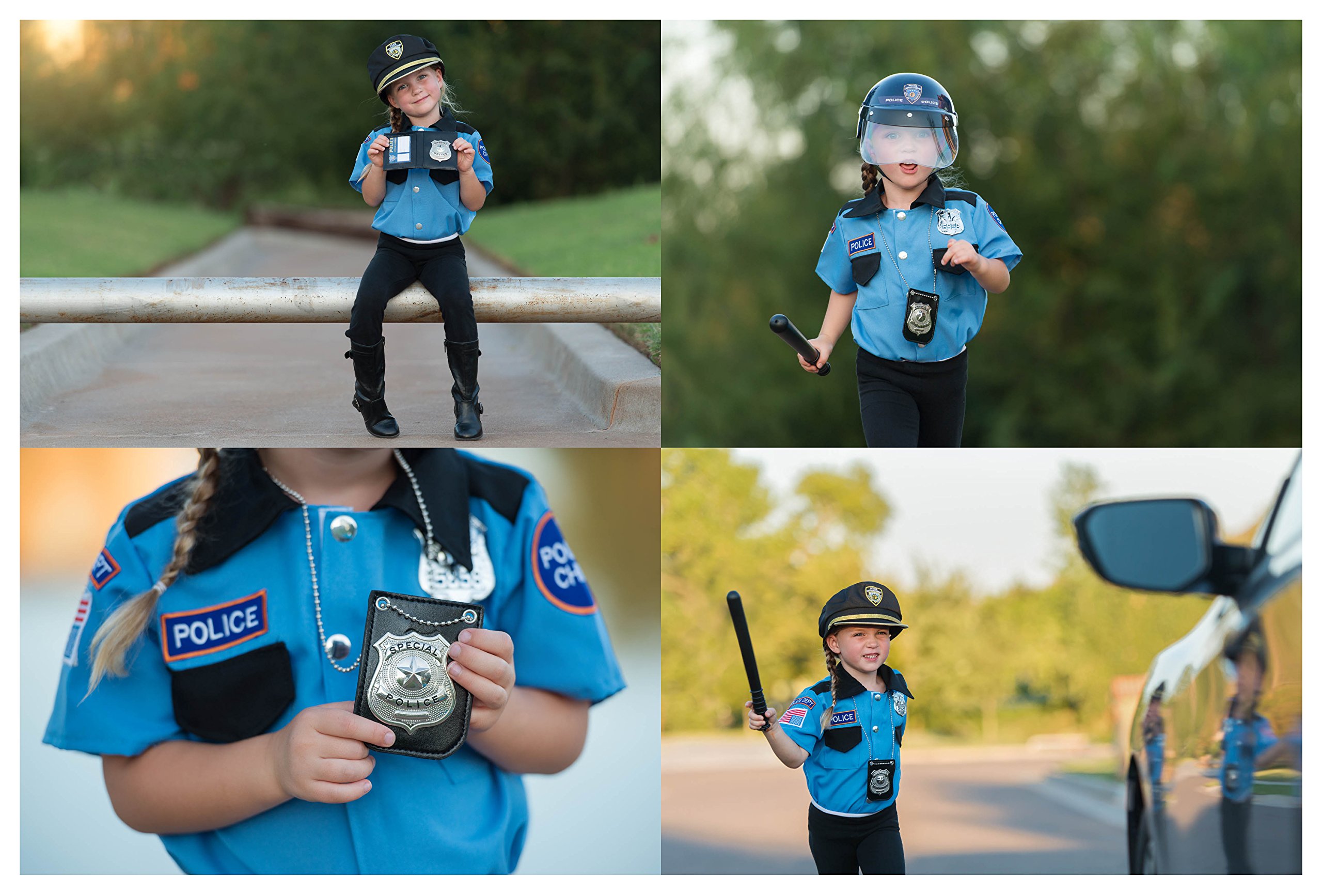 Foto 5 | Disfraz De Policía Dress Up America Para Niños Con Visera - Venta Internacional.
