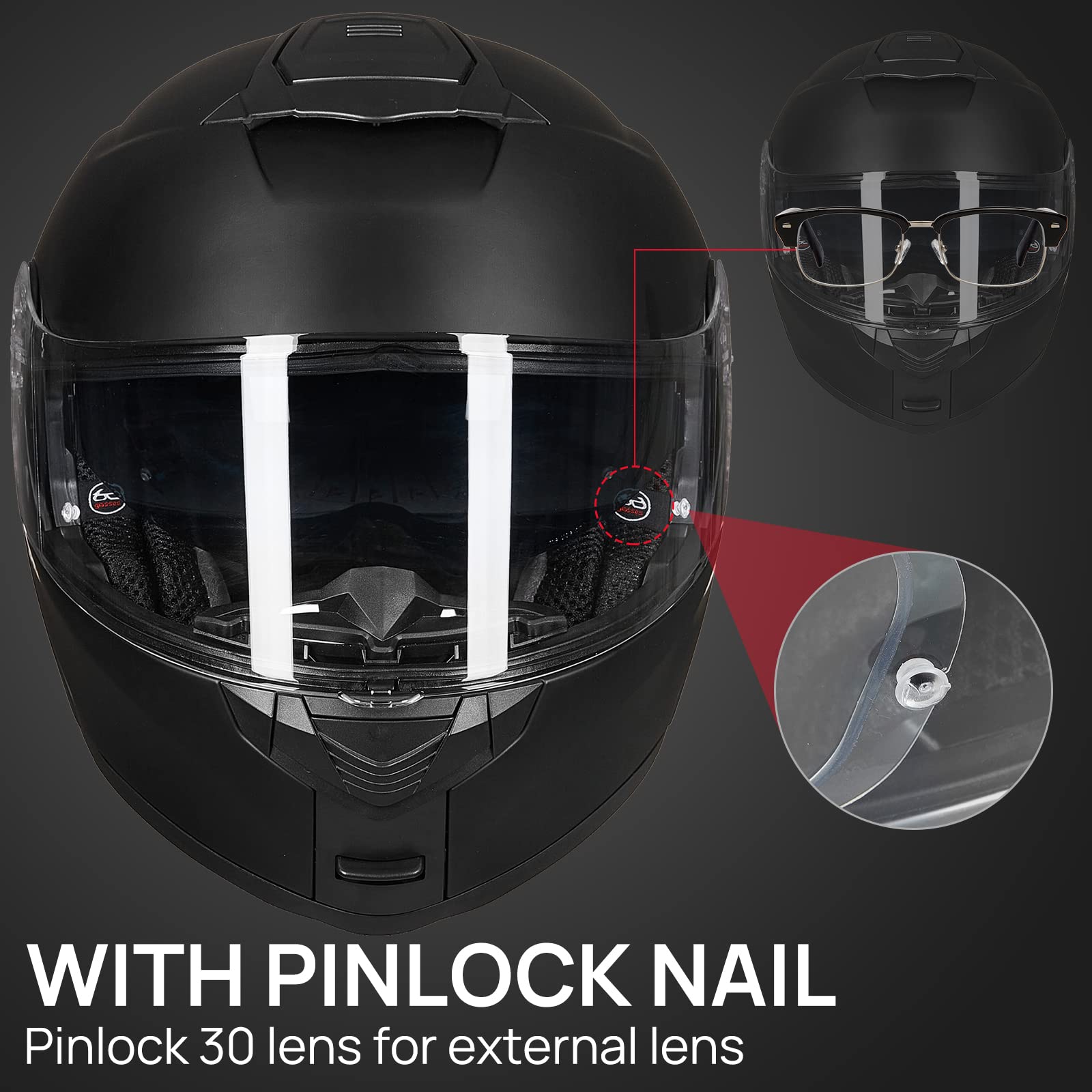 Foto 6 pulgar | Casco De Moto Ilm  Modular  Integral  Abatible  Dot 159 - Venta Internacional.