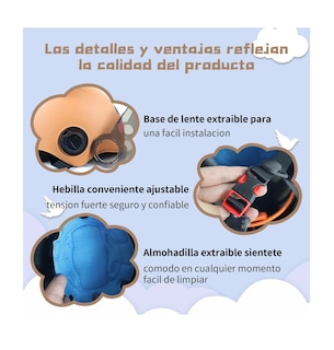 Foto 4 | Casco Para Moto Infantil Oso Con Alas Color Marron