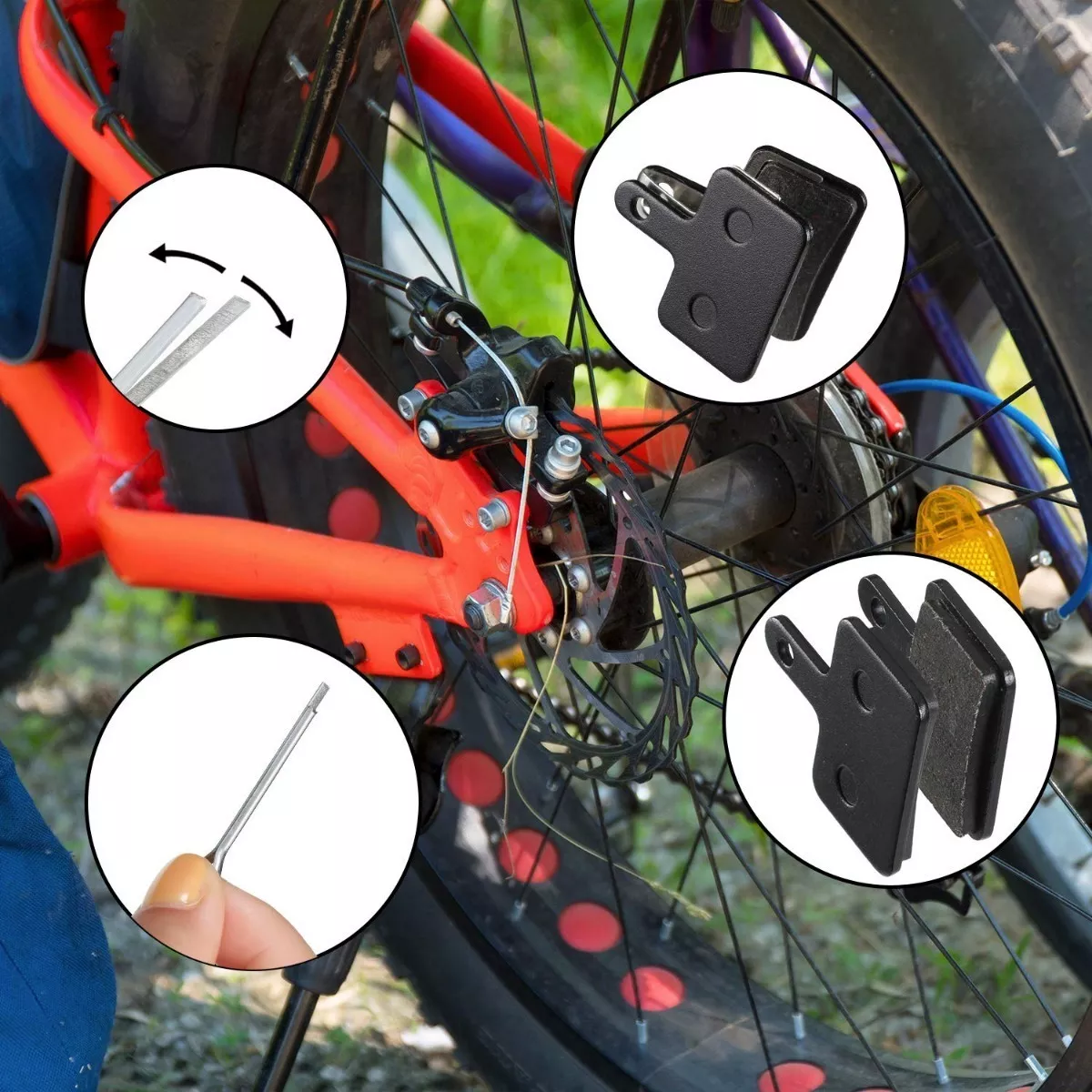 Foto 4 pulgar | Juego de Balatas para Bicicleta Eo Safe Imports 8 piezas Negro