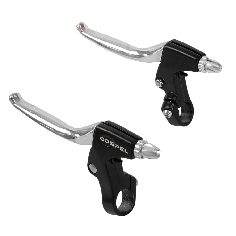 Palancas De Freno Para Bicicleta De Montaña Aluminio Negro / Plata Gospel $200