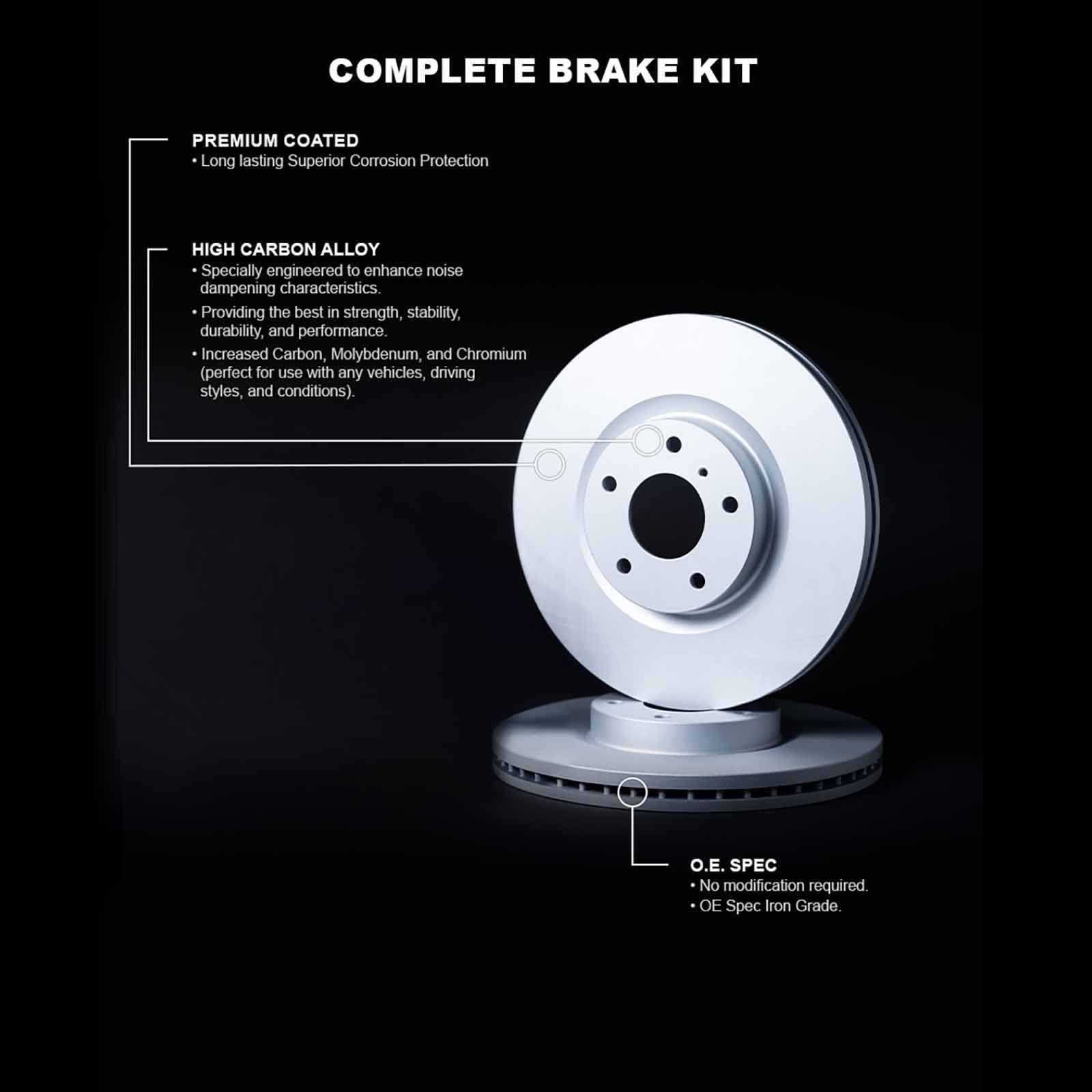 Foto 4 | Kit De Frenos Delantero R1 Concepts Carbon Series Para Bmw 430i/530e/530i - Venta Internacional.