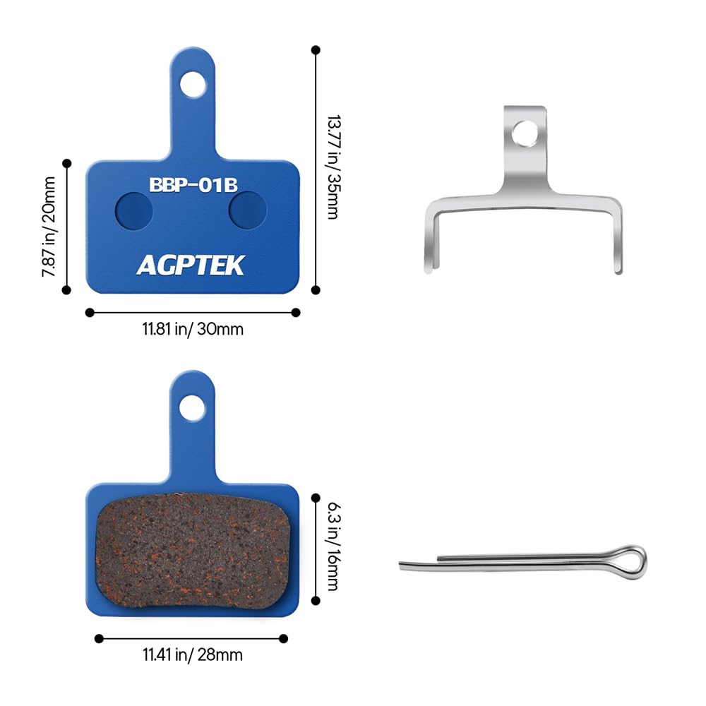 Foto 7 pulgar | Pastillas De Freno Agptek De Alto Rendimiento Para Bicicleta De Montaña - Venta Internacional.