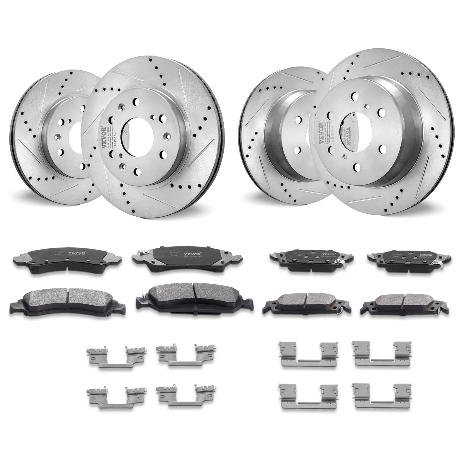 Foto 2 pulgar | Kit De Frenos Vevor Delantero Y Trasero Para Chevy Silverado Gmc Sierra - Venta Internacional.
