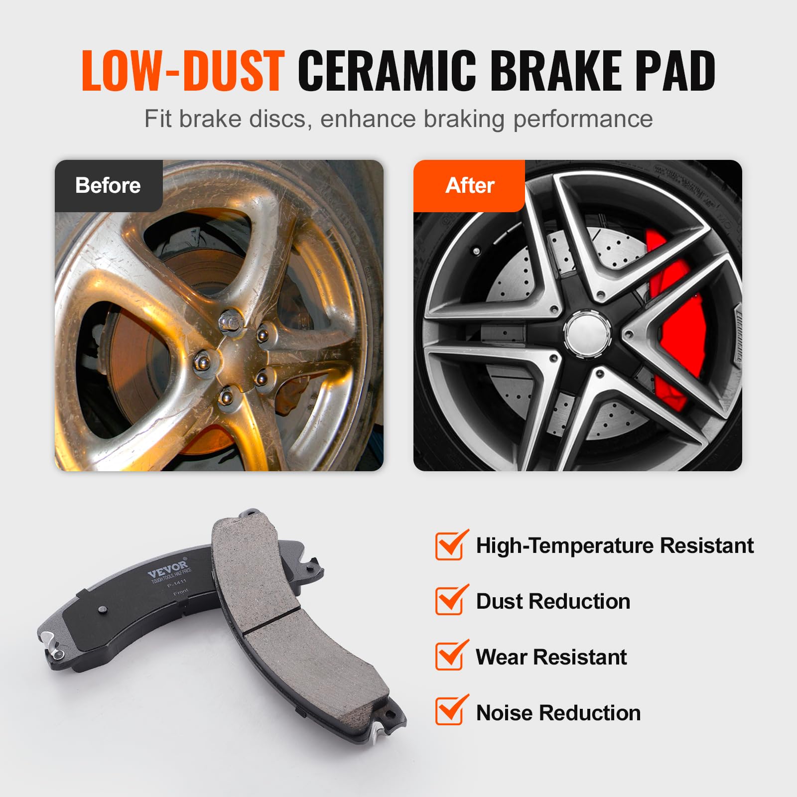 Foto 4 pulgar | Kit De Frenos Vevor Front Compatible Con Chevy Silverado 2011-2019 - Venta Internacional.