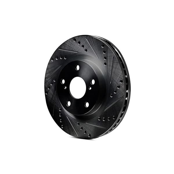 Foto 1 | Disco De Freno R1 Concepts Perforado Y Ranurado, Negro, Delantero Derecho - Venta Internacional.
